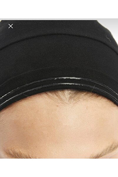 MİNELEŞARP34 Неплъзгаща се силиконова черна еластична шапка