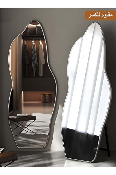 Taimi مرآة كبيرة جدًا وأنيقة غير قابلة للكسر، مقاس 185 × 80 سم - مرآة بطول كا...