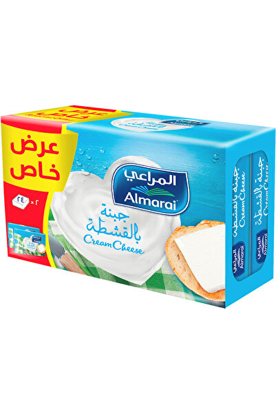 almarai مربعات الجبن الكريمي، 432 غرام × 2