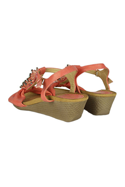Elis Fashion Sandale roz cu platforma de 4.5 cm #1591
