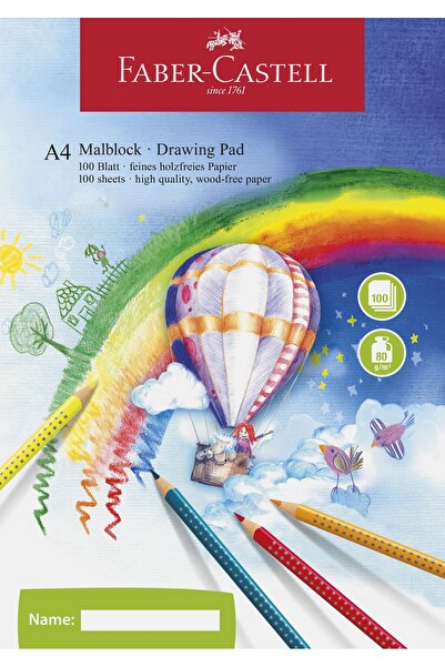 Faber Castell Bloc desen a4 100 file 80g/mp faber-castell
