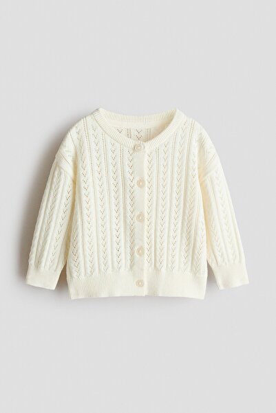 H&M Pamuklu Desenli Triko Hırka