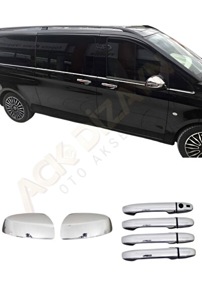 ACK Dizayn MERCEDES VİTO 2014+ 2'Lİ KROM SET AYNA KAPAĞI+KAPI KOL (SENSÖRLÜ) A+