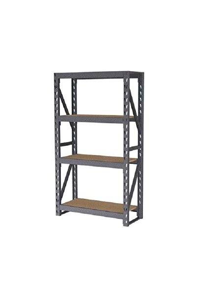 Tactix رف قائم بذاته عالي الجودة ومتين، باللونين الرمادي والبني