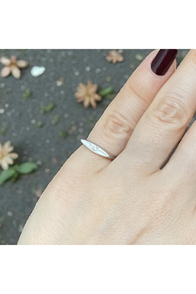 GOX خاتم ماركيز على شكل نجم القطب مرصع بالأحجار على شكل إصبع صغير