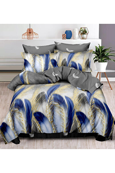 Inovius Double Bed Linen, Fine Cotton, 6 Pieces - SIPRR60-463