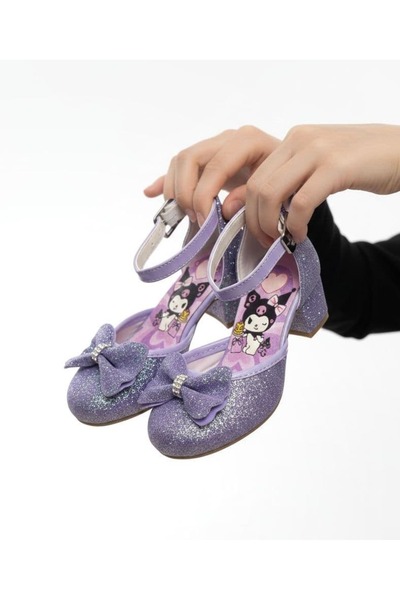 Surpie Shoes Pantofi cu toc pentru copii, pantofi cu model Kuromi, pantofi de...