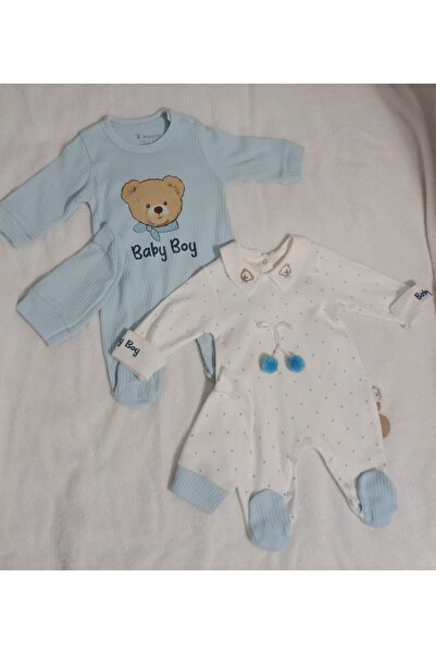 cayzen Baby Boy 2-Piece Stylish Combination Jumpsuit with Hat 1097