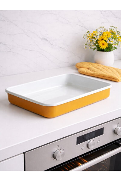 Elifle Emaye Dikdörtgen Tepsi Fırın, Yemek, Tepsi