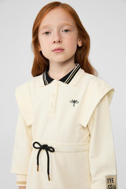 Tyess Bg Store Girl's Ecru Dress