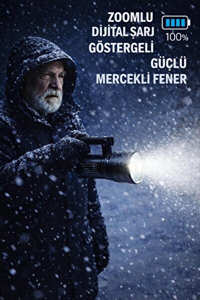 MEMİTA Everton rt-829 100W 5000LM zomlu güçlü ve parlak el feneri