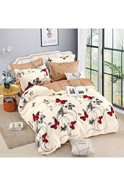 Inovius Lenjerie de Pat, Bumbac Finet, 6 Piese, Pat Dublu -JO65