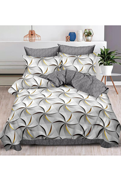 Inovius Double Bed Linen, Fine Cotton, 6 Pieces - SIPRR60-478