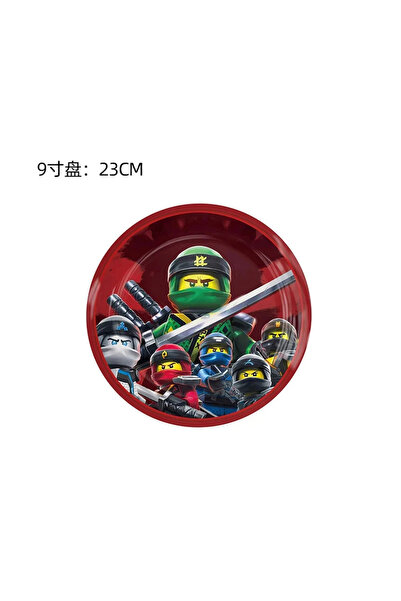 Choice 10pcs 9in plate Ninjas Birthday Party Supplies Decorations Disposable ...