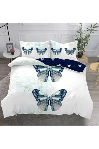 Inovius Lenjerii de Pat Finet 3D, 4 Piese, Pat Dublu - SIPRD-22