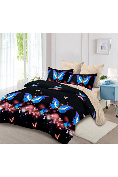 Inovius Lenjerie de Pat Bumbac Finet, 6 Piese, Pat Dublu - CPL234