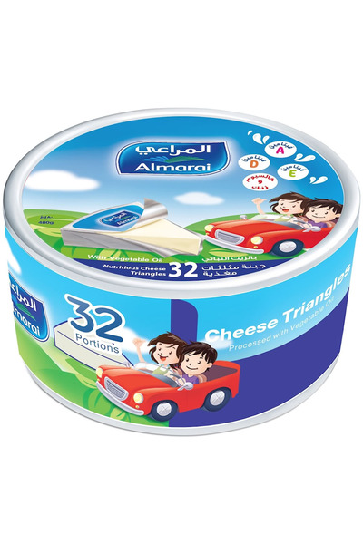 almarai جبنة مثلثة مُصنّعة، 32 قطعة - 480 غرام