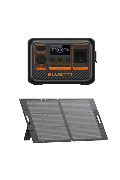Bluetti AC2P solar generator with 100W PV100 solar panel