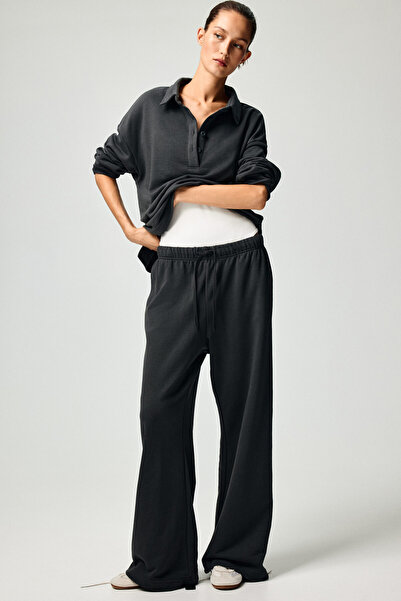 H&M Düz Paçalı Jogger Pantolon