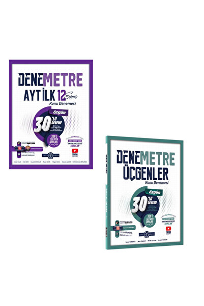 Orijinal Yayınları TYT Üçgenler Denemetre 30 lu ve AYT İLK 12 Konu Denemesi