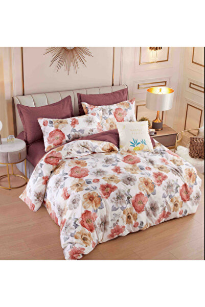 Inovius Lenjerie de Pat, Bumbac Finet, 6 Piese, Pat Dublu - JOJ181