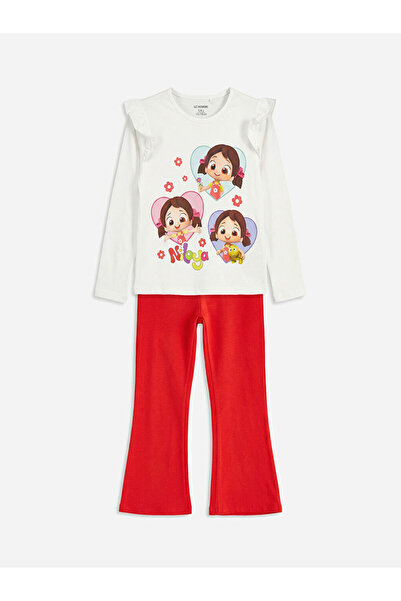 LC Waikiki Çelebi Store'dan Kaliteli Parçalar Niloya Baskılı Kız Çocuk T-shir...