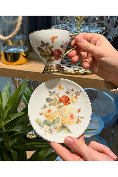 Paçi Brienne Porcelain 6-Person Coffee Cup Set