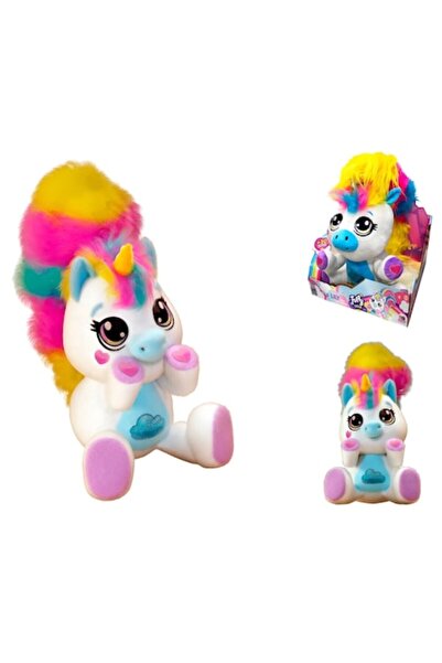 ANGMAD Jucarie Plus Interactiva Unicorn Lily 33cm, 30 Functii, Sunete si Misc...