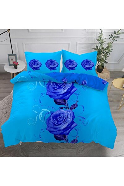 Inovius Lenjerii de Pat Finet 3D, 4 Piese, Pat Dublu - SIPRD-18