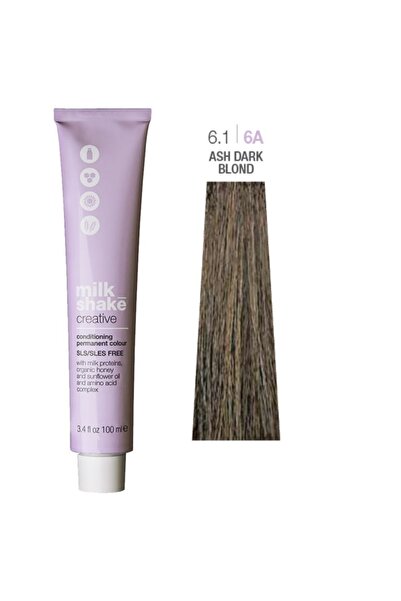 Milkshake Milk Shake, Creative, SLS/SLES-Free, Permanent Hair Dye, 6.16A Ash ...