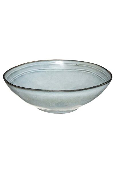 Secret de Gourmet Flower Dishwasher Safe Sandstone Salad Bowl Blue 24 cm