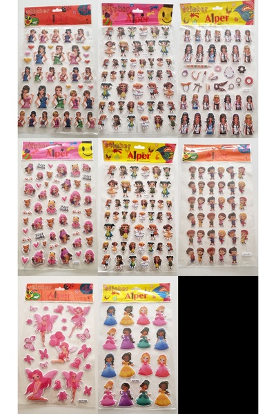 Modellino Autocolant cu relief Sitikır, format A4, etichetă adezivă - Pachet ...