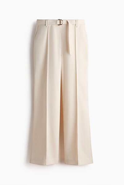 H&M Kemerli İspanyol Paça Pantolon