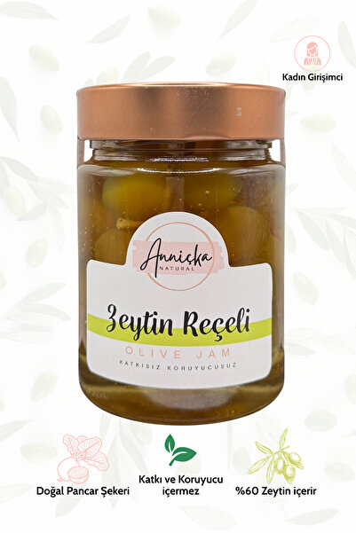 Anniçka Natural Gurme Zeytin Reçeli 400 g - Ezine Geyikli'den Doğal ve Katkıs...