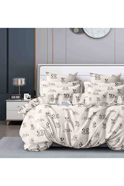 Inovius Lenjerie de Pat Bumbac Finet, 1 Persoana , 4 Piese- JOJ316