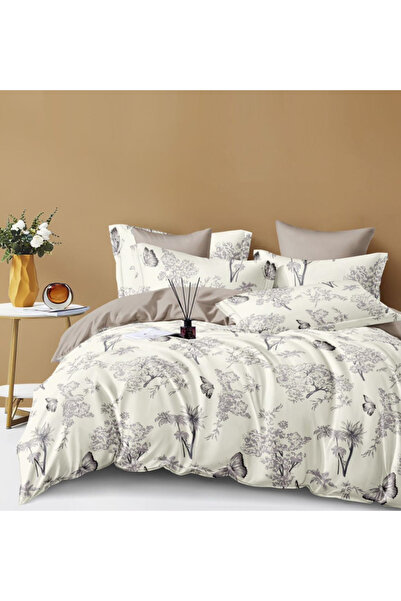 Inovius Lenjerie de Pat, Bumbac Finet, 6 Piese, Pat Dublu -JOJ745