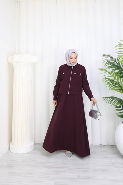 ankanoor Tencel Jacket Dress Set Anka264065