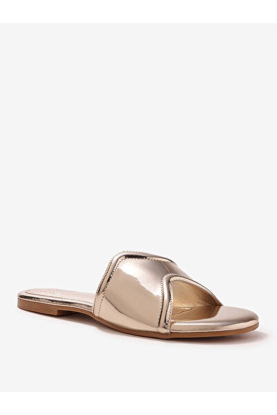 Pair-ie Tales By Styli Women Metallic Slip-On Flat Sandals