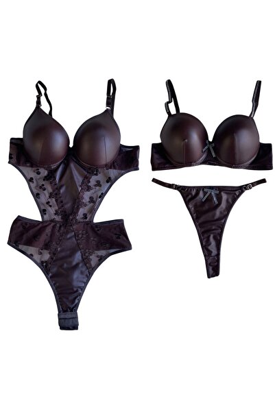 Gold Night Valentine's Day Special Gift Bra Set Fancy Set Lingerie Set