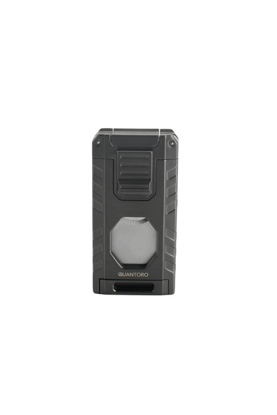 Quantoro 05-63 Puro Kesicili Delicili Üçlü Jet Alev Puro Çakmağı/Gunmetal