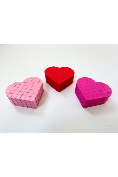 Cadouri3D 3D Pixel Heart – Modern "pixel art" gift