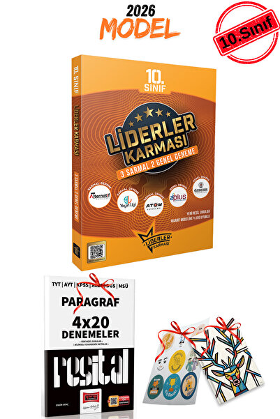 LİDERLER KARMASI 2026 Model 10. Sınıf 5 Farklı Yayından 3 Sarmal 2 Genel Topl...