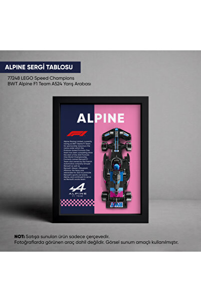 HOMEPACK Alpine F1 LEGO Sergi Çerçevesi, Sergi Tablosu, Speed Champions A524 ...