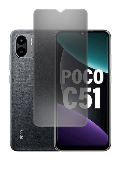 Phonextra Poco C51 Matte Privacy Ghost Nano Screen Protector Flexible Unbreak...