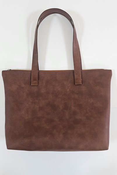 Morika Hotel & Home Textile Basic Faux Leather Women's Shoulder Bag - Standard - Zippered - Washable