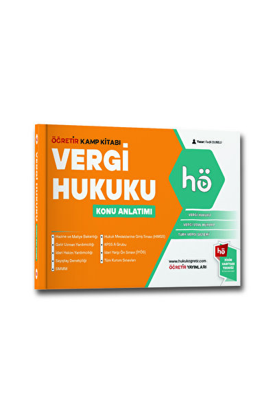 hukuk öğretir Vergi Hukuku Konu Anlatımlı Kamp Kitabı 2026 İdari Hakimlik, HM...