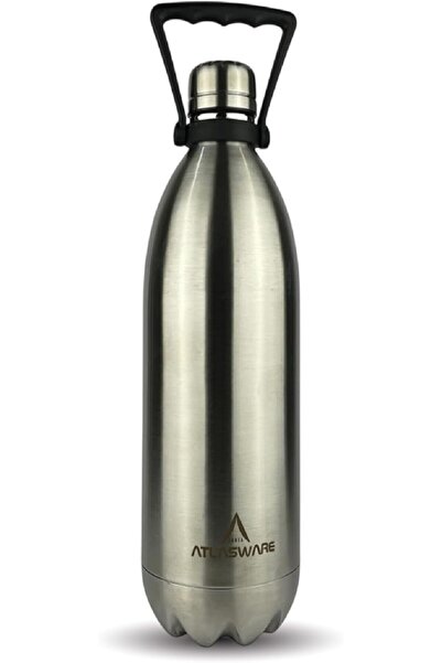 Atlasware Luxury Stainless Steel Water Bottle, 1750ml, Double Wall Insulated,...