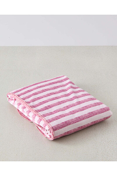 REDTAG Baby Pink Striped Blanket