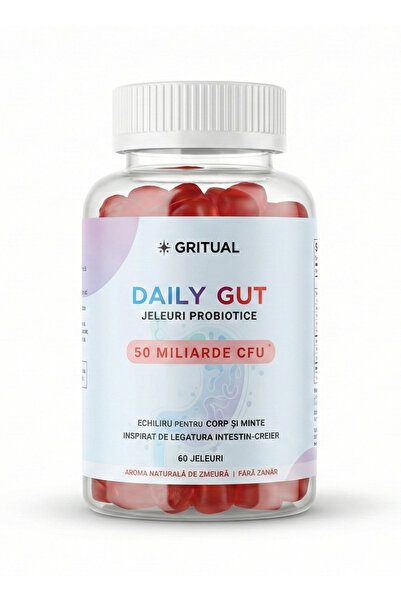 GRITUAL Probiotic Gummies, 60 Gummies, 50 Billion CFU, For Digestion, Immunit...