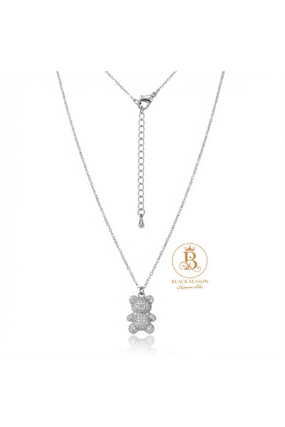 Black Season Long zircon necklace |